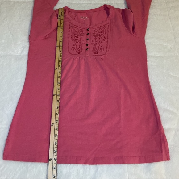 Pink Embroidered Women's Top - Picture 4 of 6